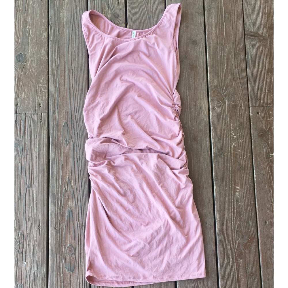 Ruched Side Maternity Tank Dress